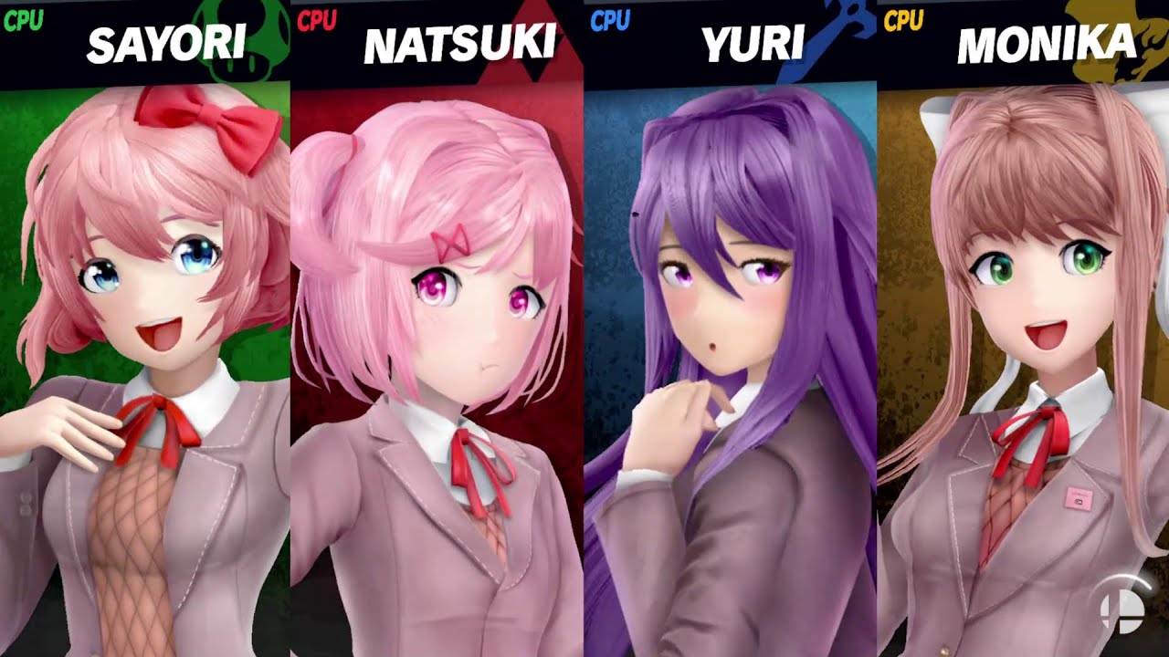 DoKi Doki Literature Club Battle Royale: SSBU Mods Quickie -By Taro1321