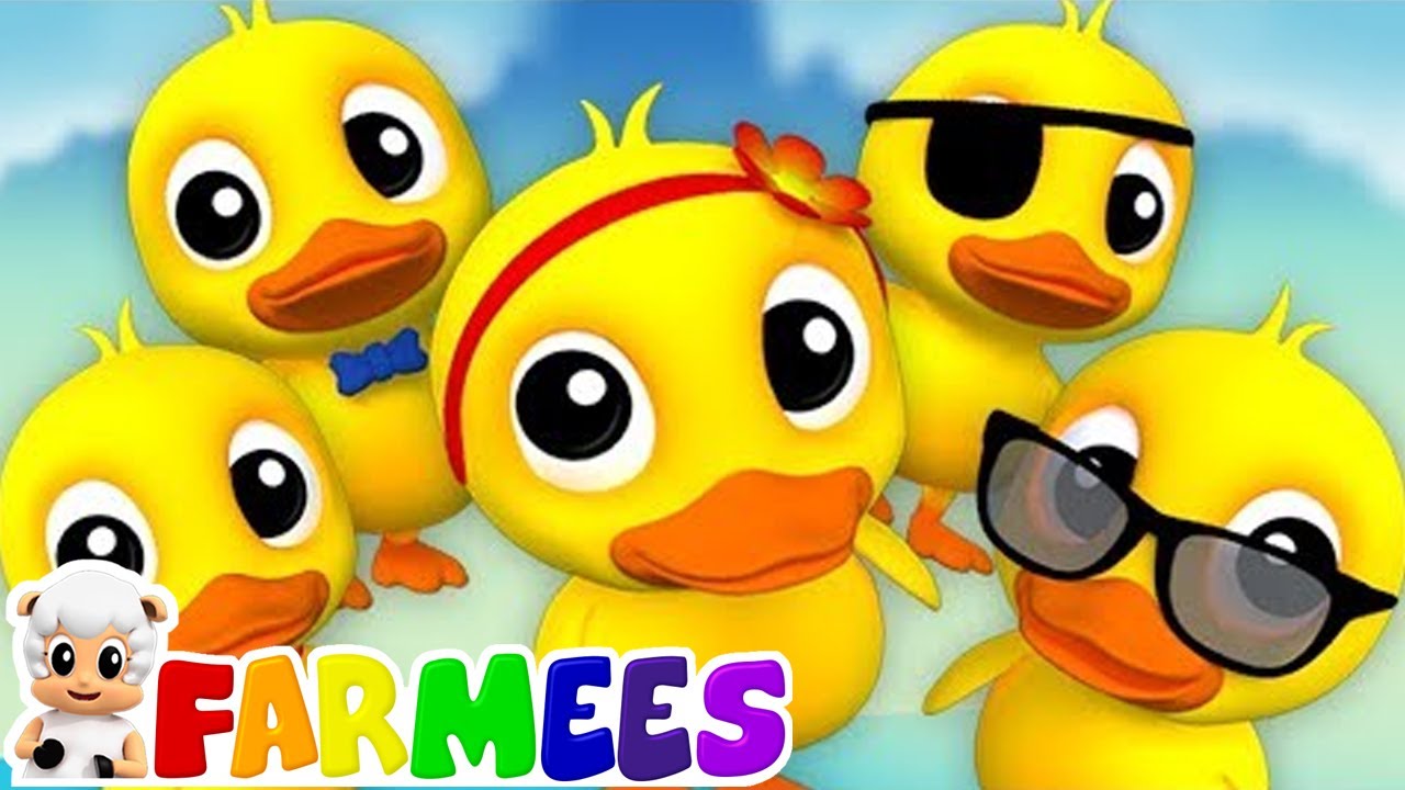 Năm con vịt nhỏ | Con vịt vần cho trẻ em | vần cho trẻ em | Five Little Ducks | Farmees Vietnam