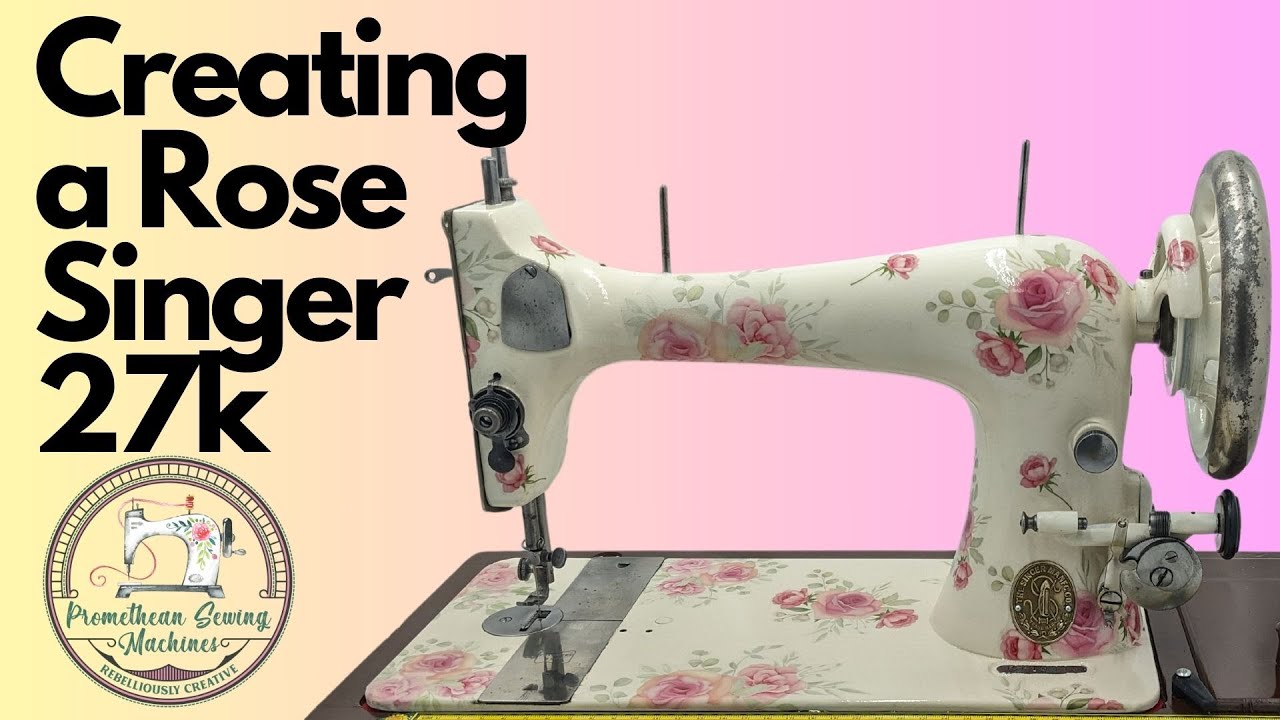 The complete transformation of a Singer 27k Sewing Machine - tear down painting and reassembly