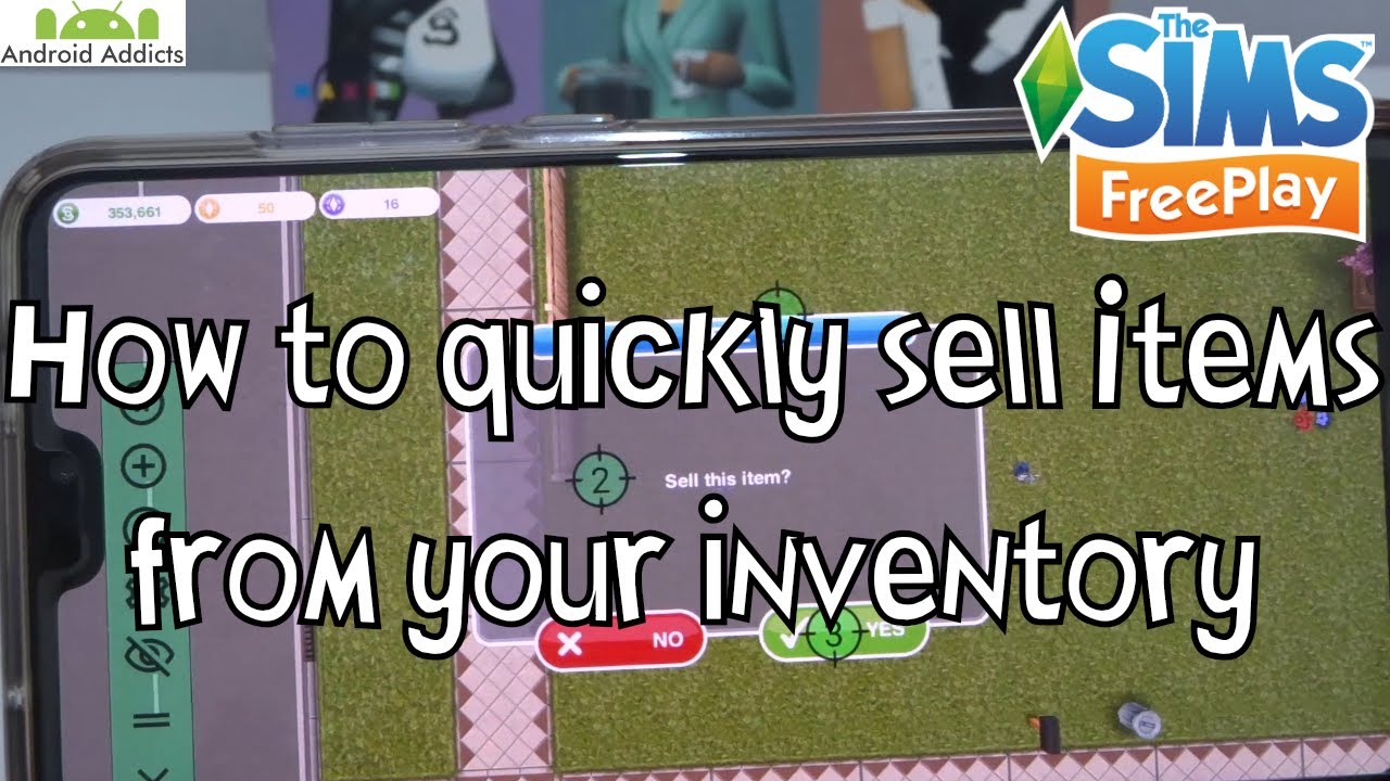 В игре The Sims Freeplay функция «Продать весь инвентарь» (быстрая продажа нескольких предметов о...