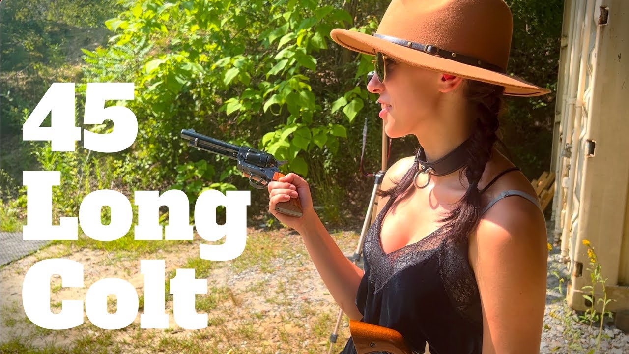 Gun Bunny's First Time Shooting 45 Long Colt