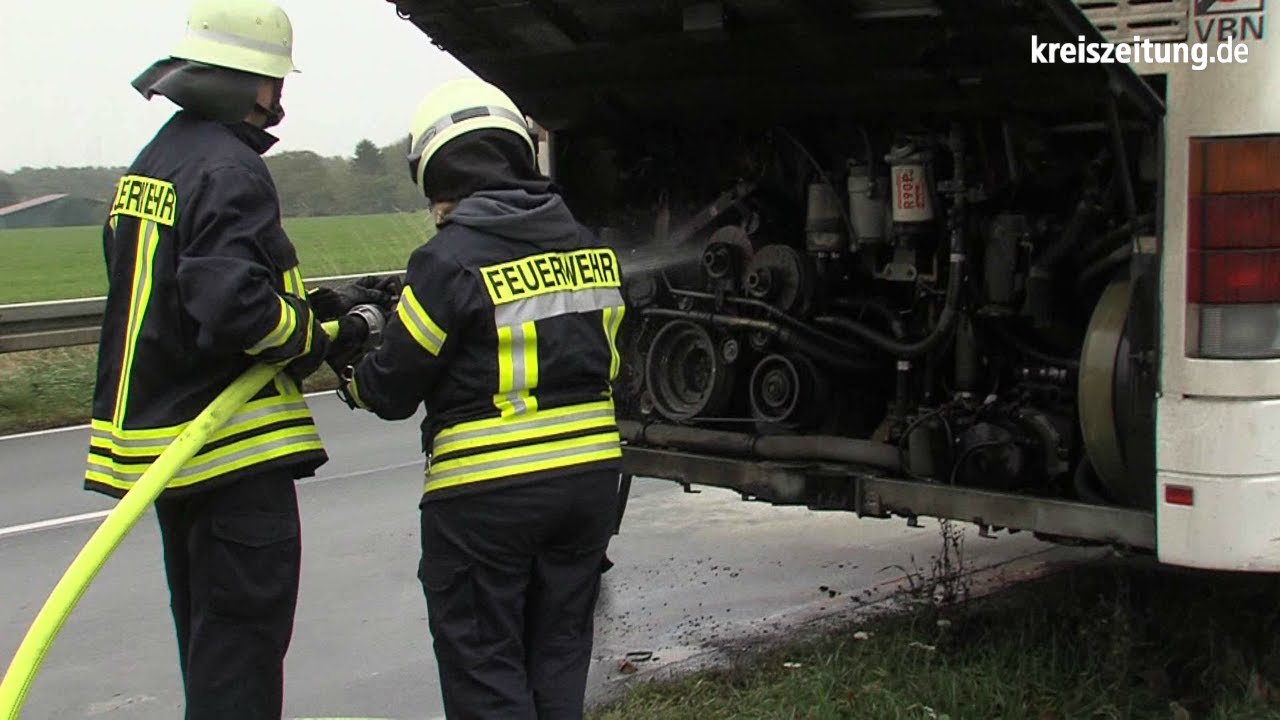 Feuer in Schulbus bei Apelstedt