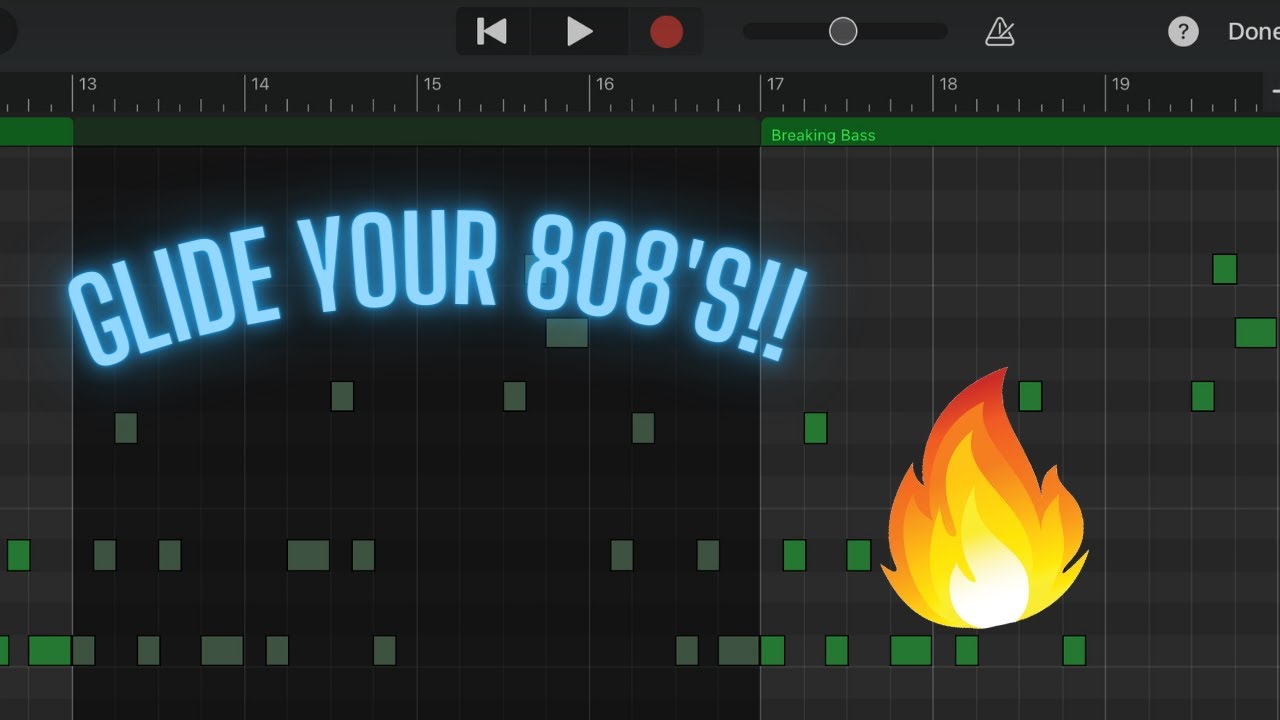 How to make your 808's GLIDE in GarageBand iOS (2022)