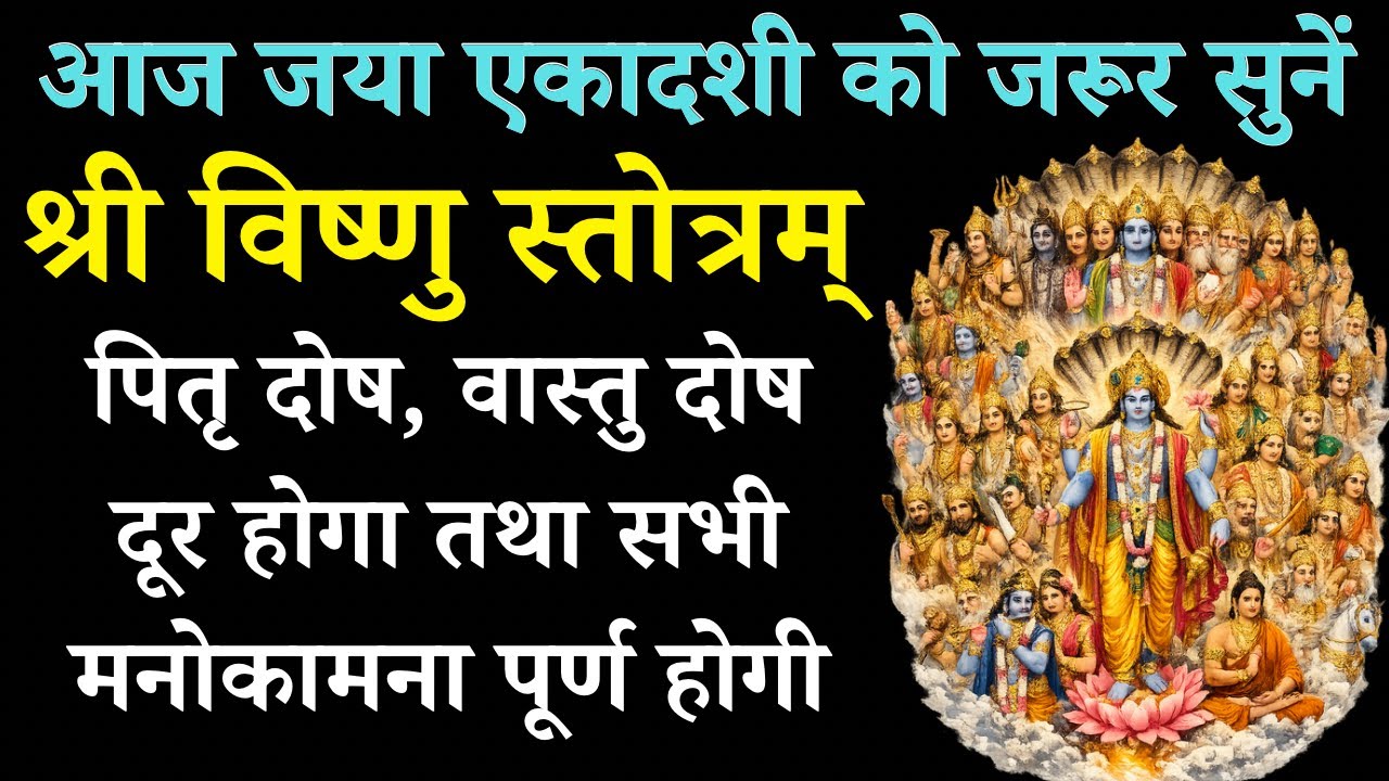 आज जया एकादशी को जरूर सुनें | श्री विष्णु स्तोत्रम् | Shri Vishnu Stotram | होगी सभी मनोकामना पूर्ण