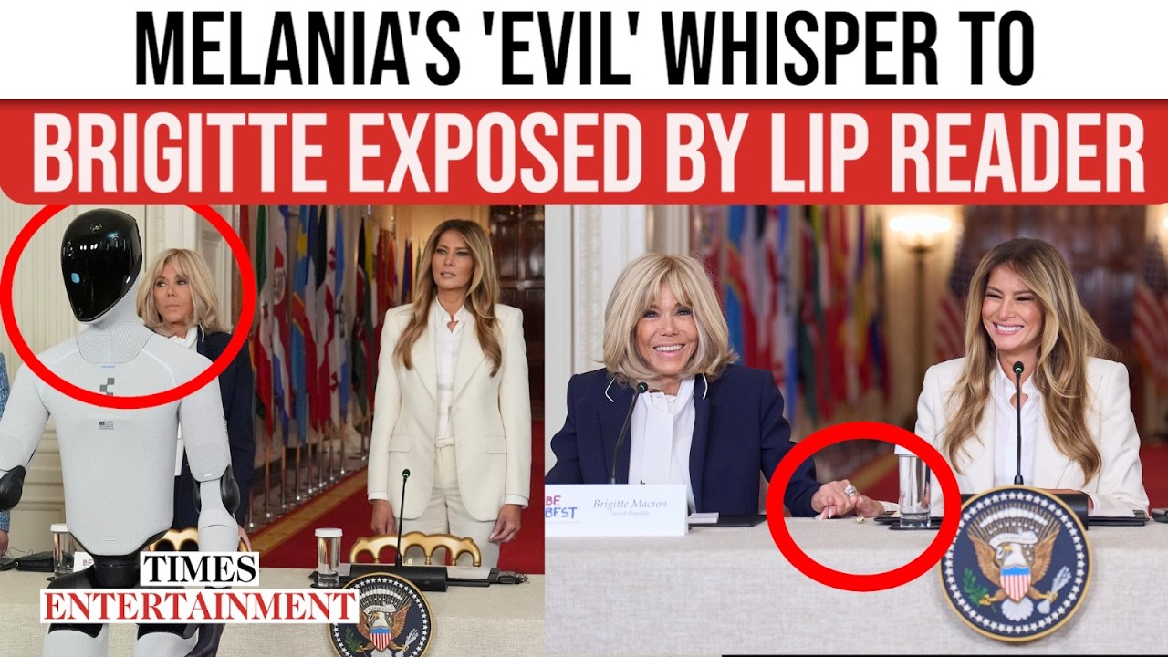 VIRAL: Melania Trump's 'EVIL' Remark To Brigitte Macron Sparks Buzz At WH Summit With Humanoid Robot