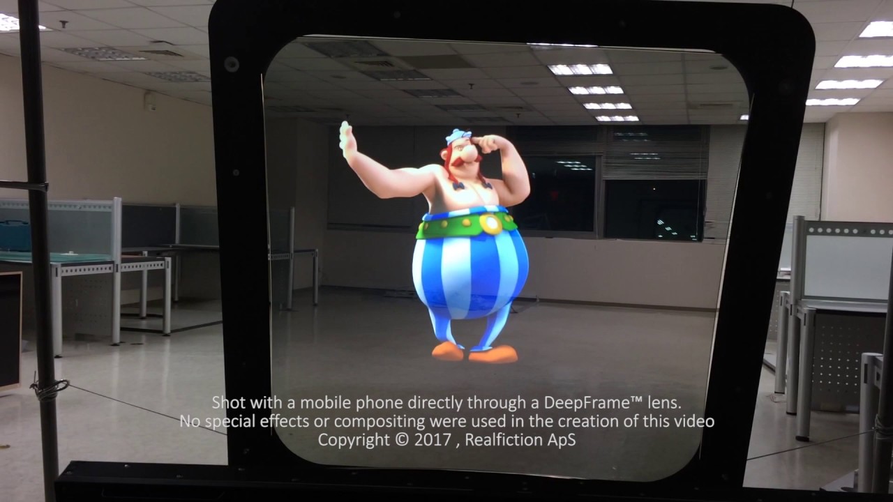 DeepFrame – Mixed Reality display character demo