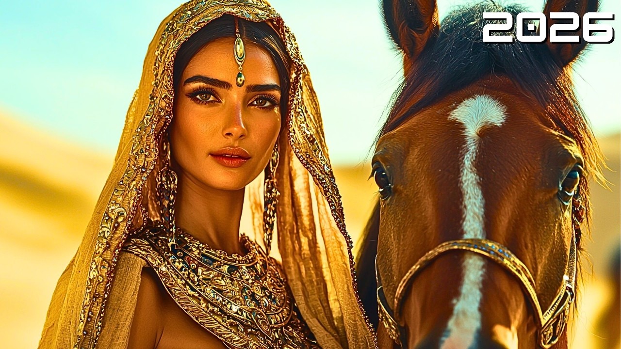 Desert Rose Mix - Golden Winds Through Silent Dunes: Tranquil Nomadic Reflections