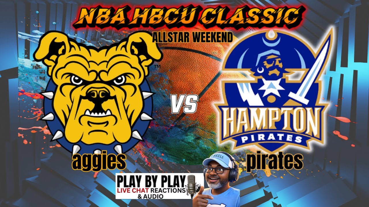 The North Carolina A&T vs Hampton University     CAA Men's Basketball!