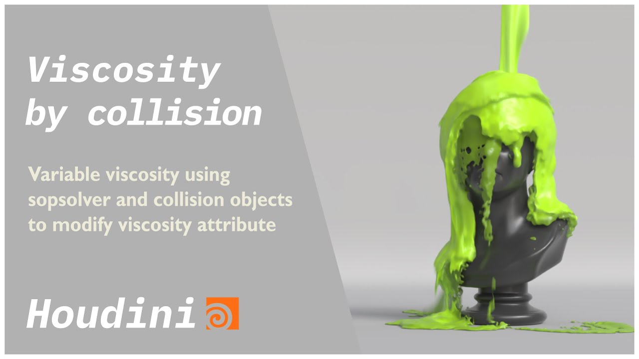 Variable Viscosity in Houdini - SOP Solver and Collision Control