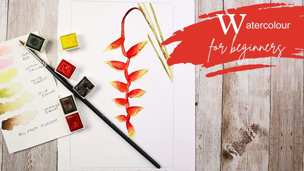 Painting Heliconia - Beginner Tutorial
