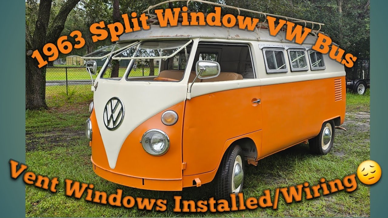 1963 VW Bus: Vent windows installed.. Bad Wiring Discovered.