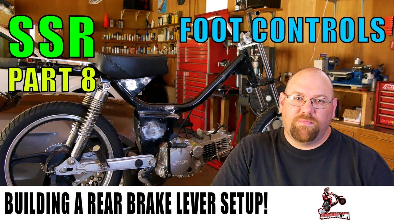 Building A Motorcycle Style Rear Foot Brake Lever Setup : SSR Part 8 : Manual Conversion