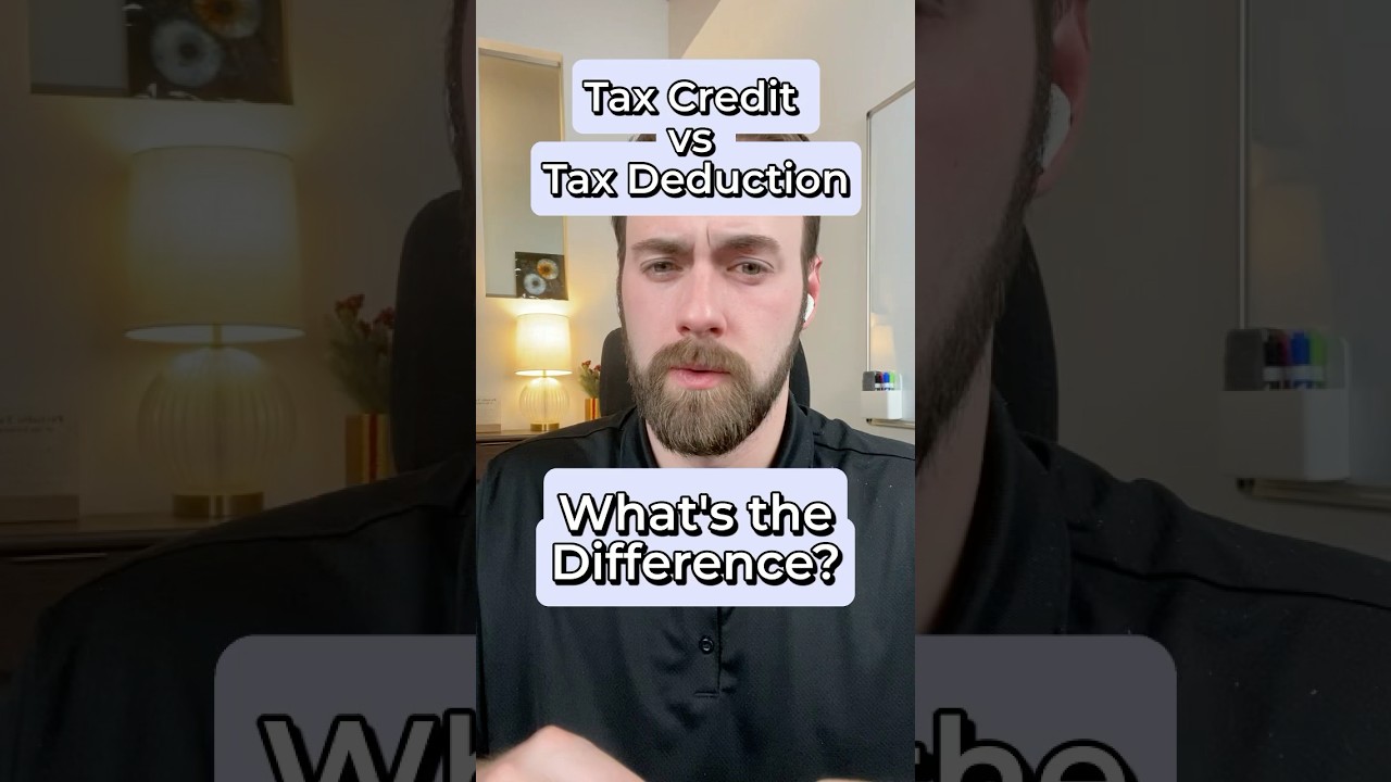 Tax Credit vs Tax Deduction | What&rsquo;s the Difference? 🤔 #taxes #deductions #taxplanning #taxcredits