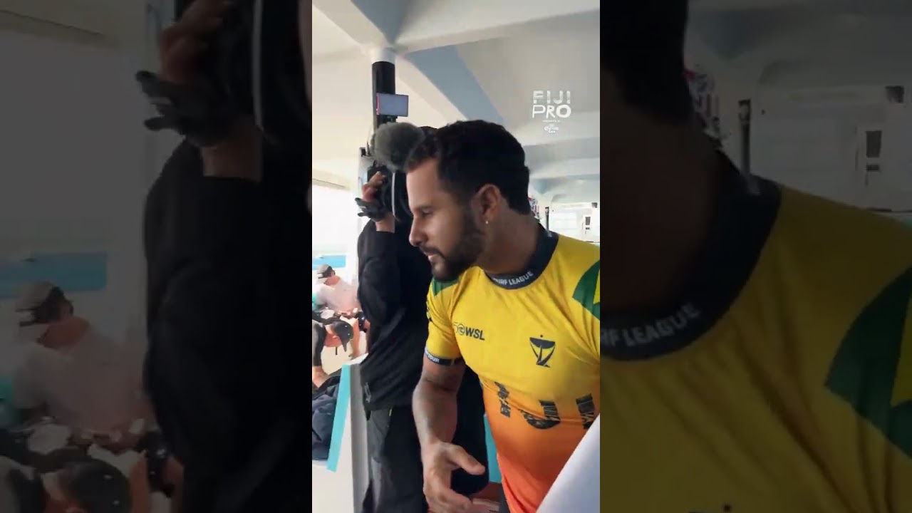 Nothing rattles Italo! The current Rankings leader enters the water #FijiPro