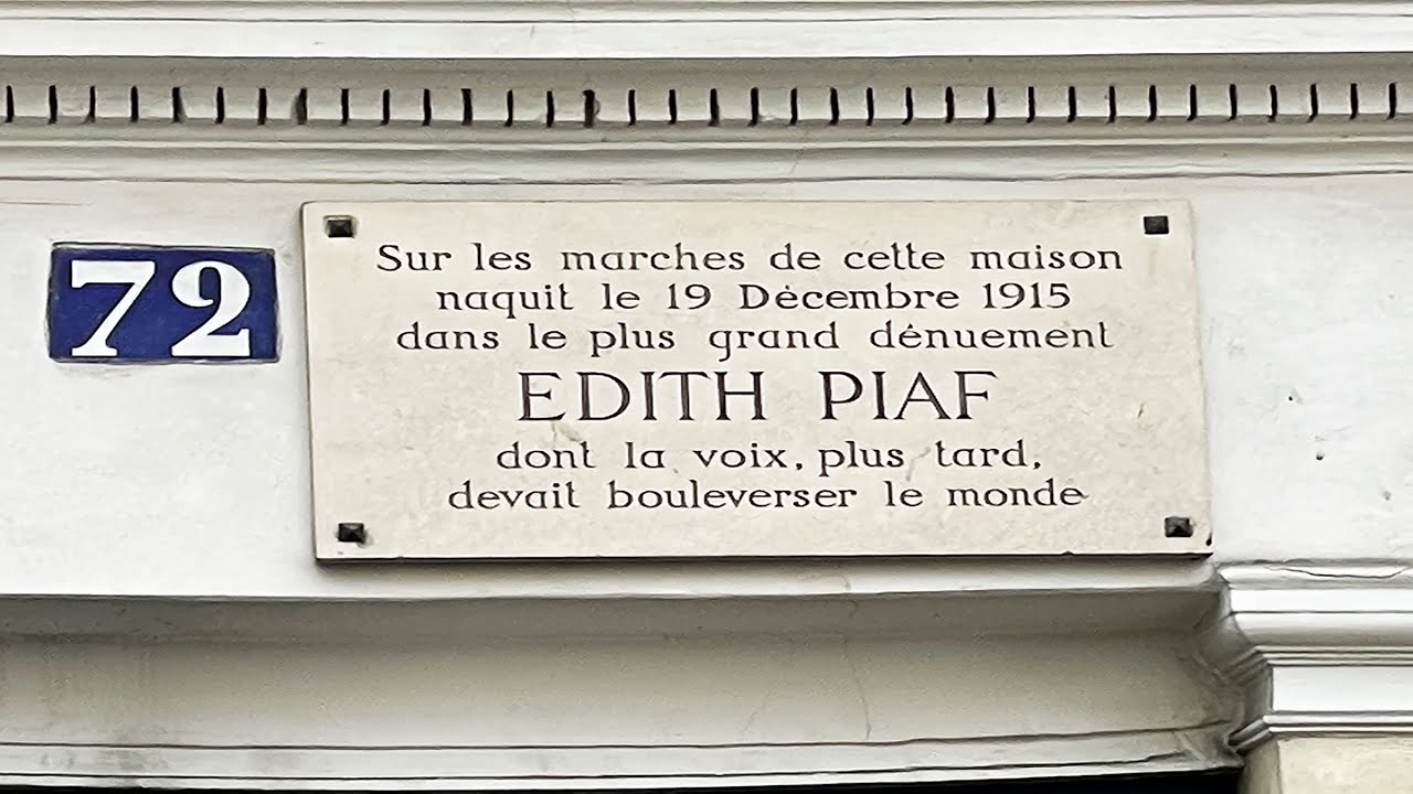 Edith PIAF la maison, la place, la statue, la tombe
