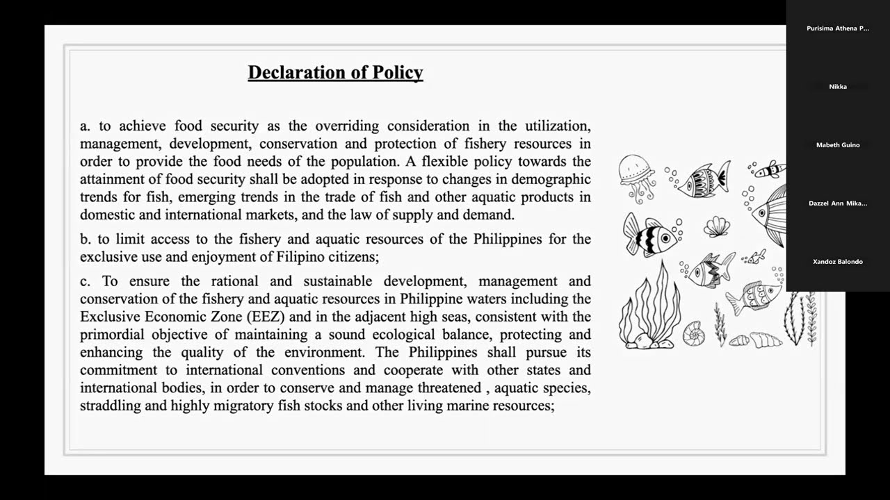 [NatRes 08-21-25] The Philippine Fisheries Code.. Part 1