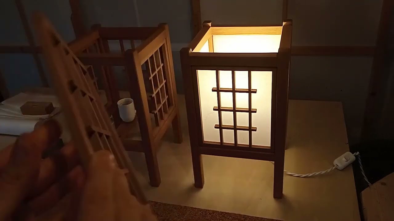 step by step - how to attach rice paper - shoji lamps