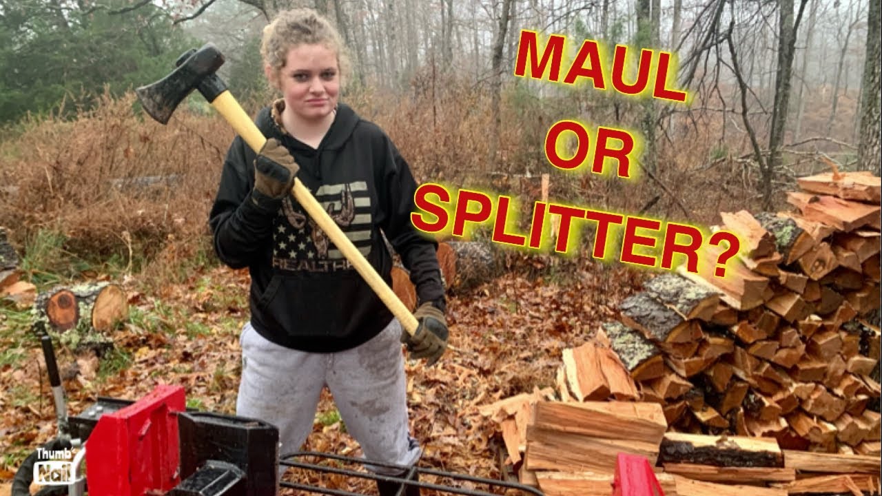 Splitting Cherry Firewood:  Maul or Splitter??