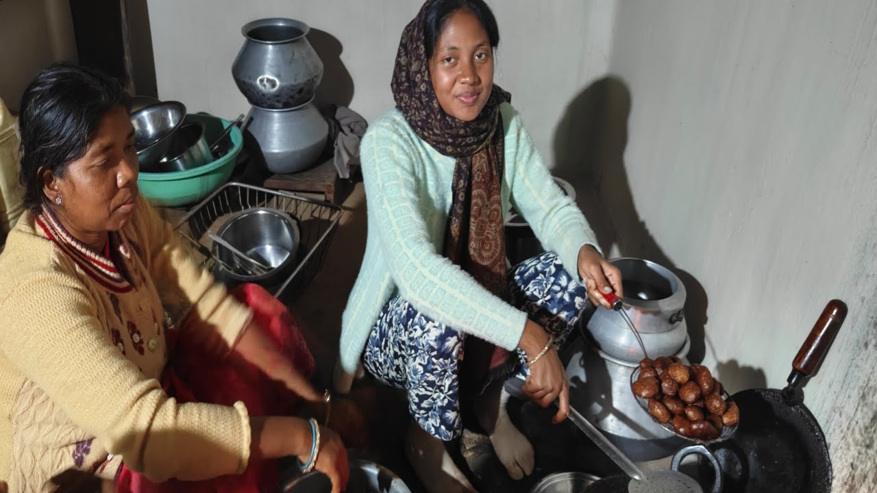 Dry fruit ke sath arisa roti banaye//village life//blesstirkeyofficial 