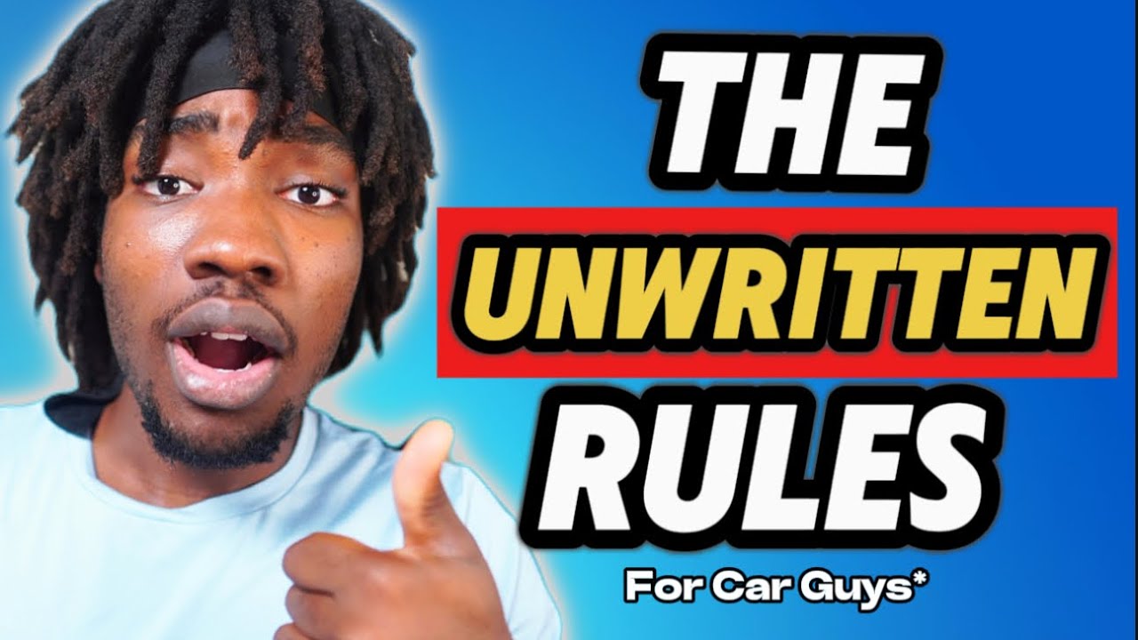 Rules All Car Guys Must Follow