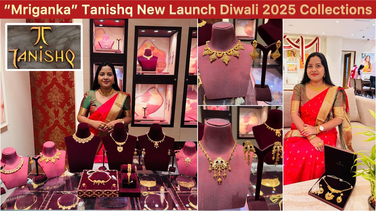 Tanishq New Launch - Mriganka collection 22KT Gold Necklace sets for Diwali 2025 🪔✨| Gold Necklaces