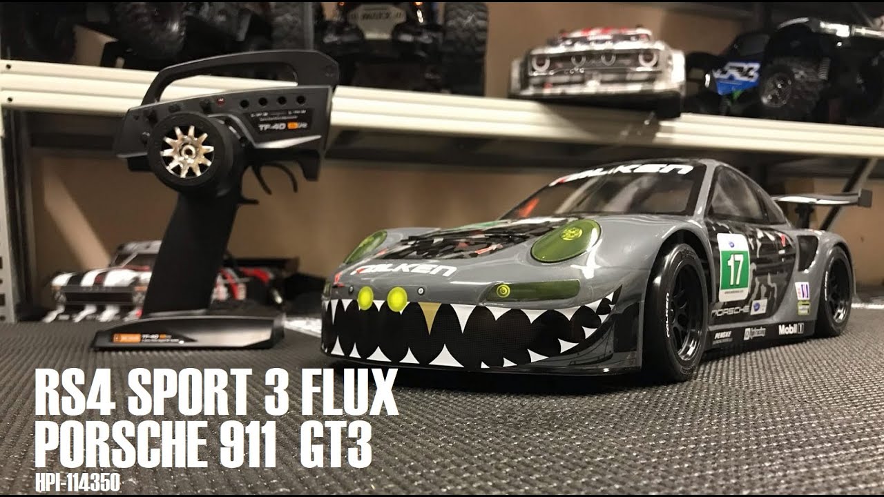 HPI RS4 SPORT 3 FLUX FALKEN PORSCHE 911: Обзор, тест и потеря привода на 3S 😎