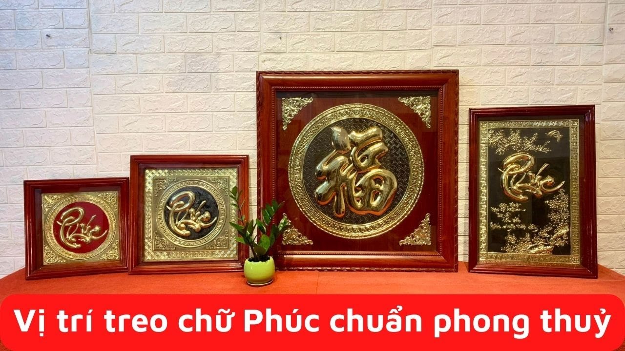 Ý Nghĩa và Cách treo tranh chữ Phúc bằng đồng chuẩn phong thuỷ | Ngọc Anh Tranh Đồng