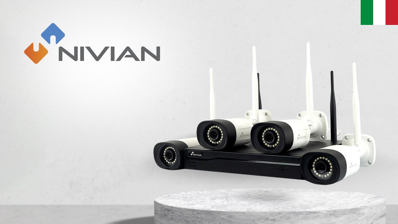 🔵 NV-KIT1030W6-4CAM | Kit di Videosorveglianza con 4 telecamere di sicurezza WiFi