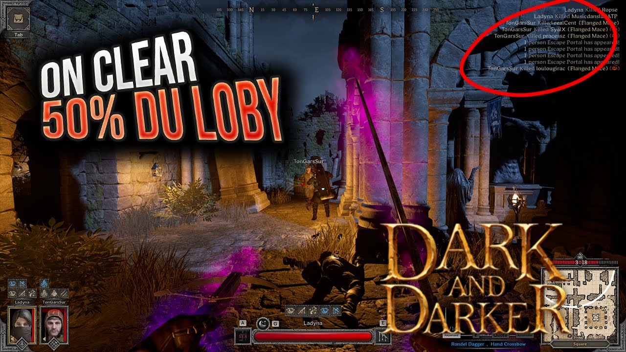 On kill 50% du lobby Dark and Darker FR