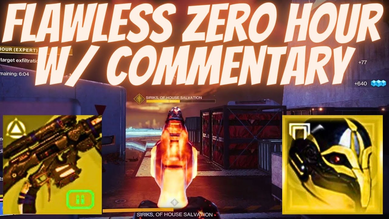 Prismatic Hunter Destroys Zero Hour- Solo Flawless w/ Commentary