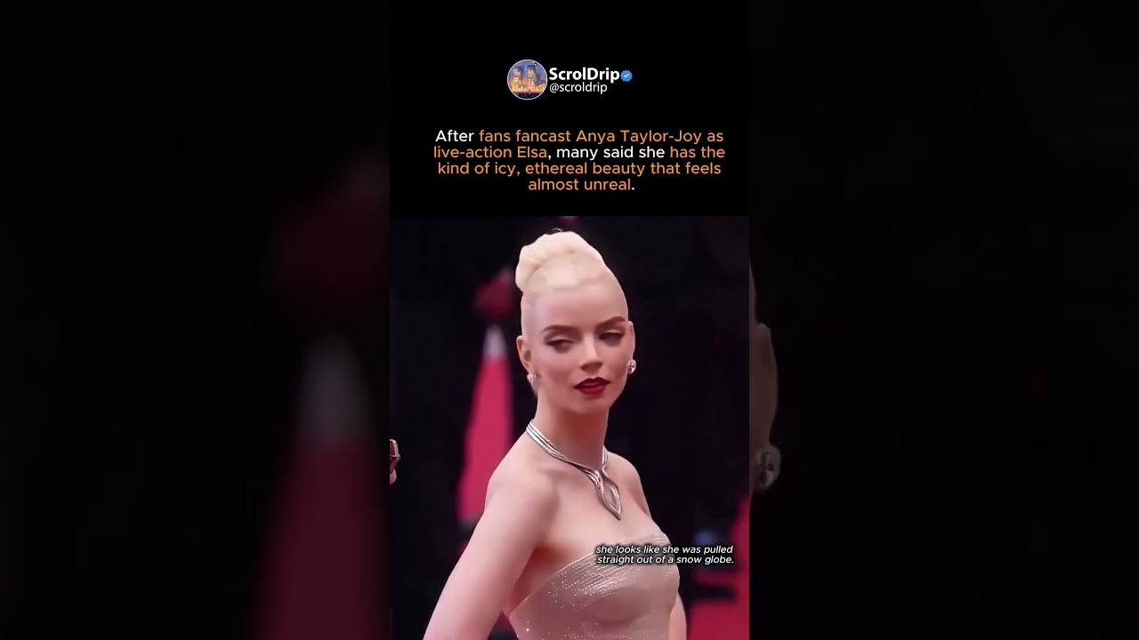 Anya Taylor-Joy as Live-Action Elsa Would Be Almost Too Perfect #elsa #anyataylorjoy #frozen #disney