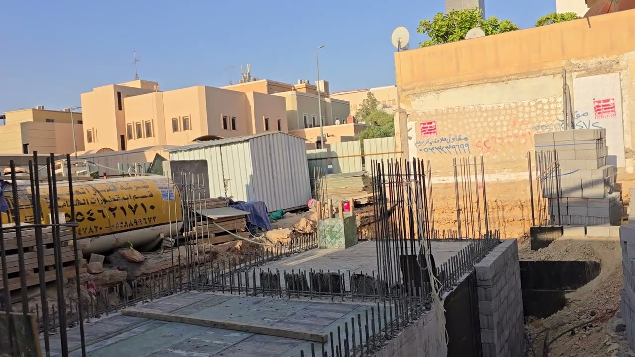 استكمال لمرحلة حل العوائق مع الجيران في فلة حي الملك فهد