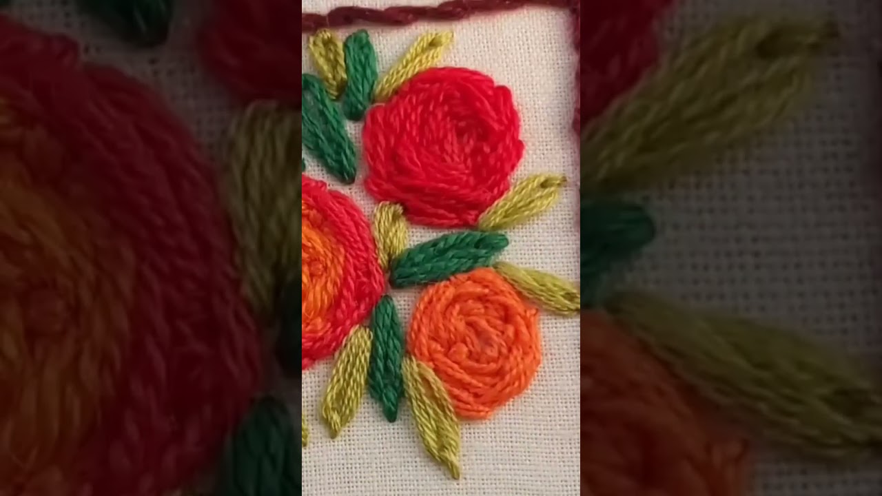 Flower embroidery @keya's craze