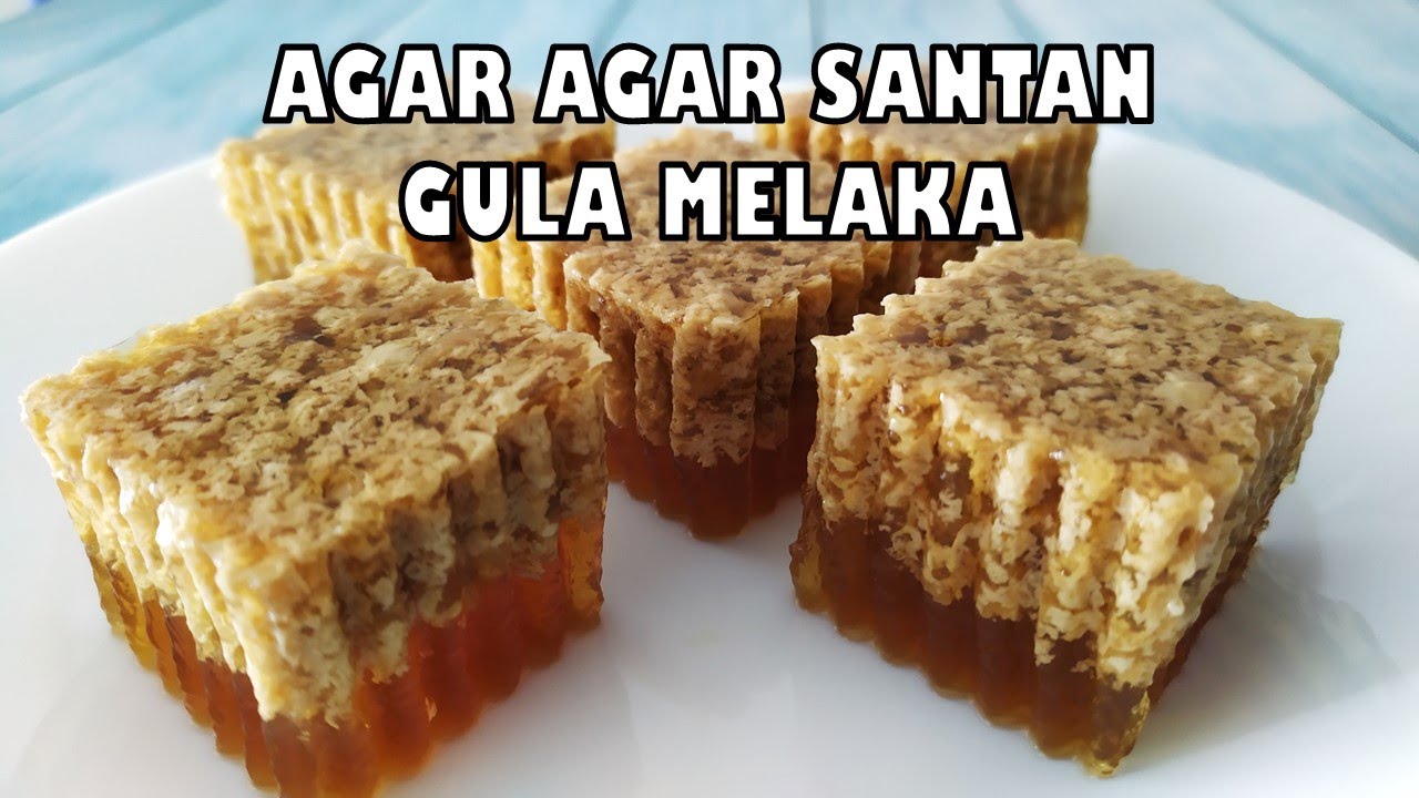 Agar Agar Santan Gula Melaka - Resepi Mudah Confirm Menjadi~