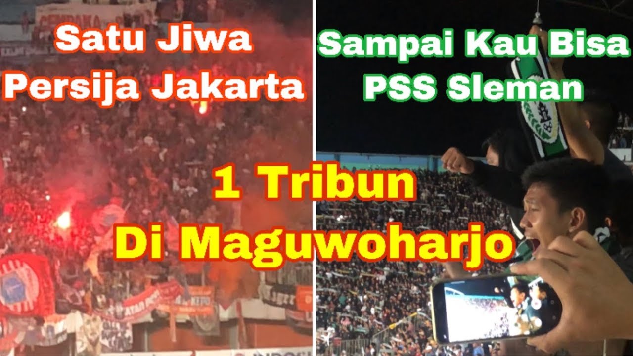 Saat Anthem Persija “Satu Jiwa” & Anthem PSS “Sampai Kau Bisa” Satu Tribun