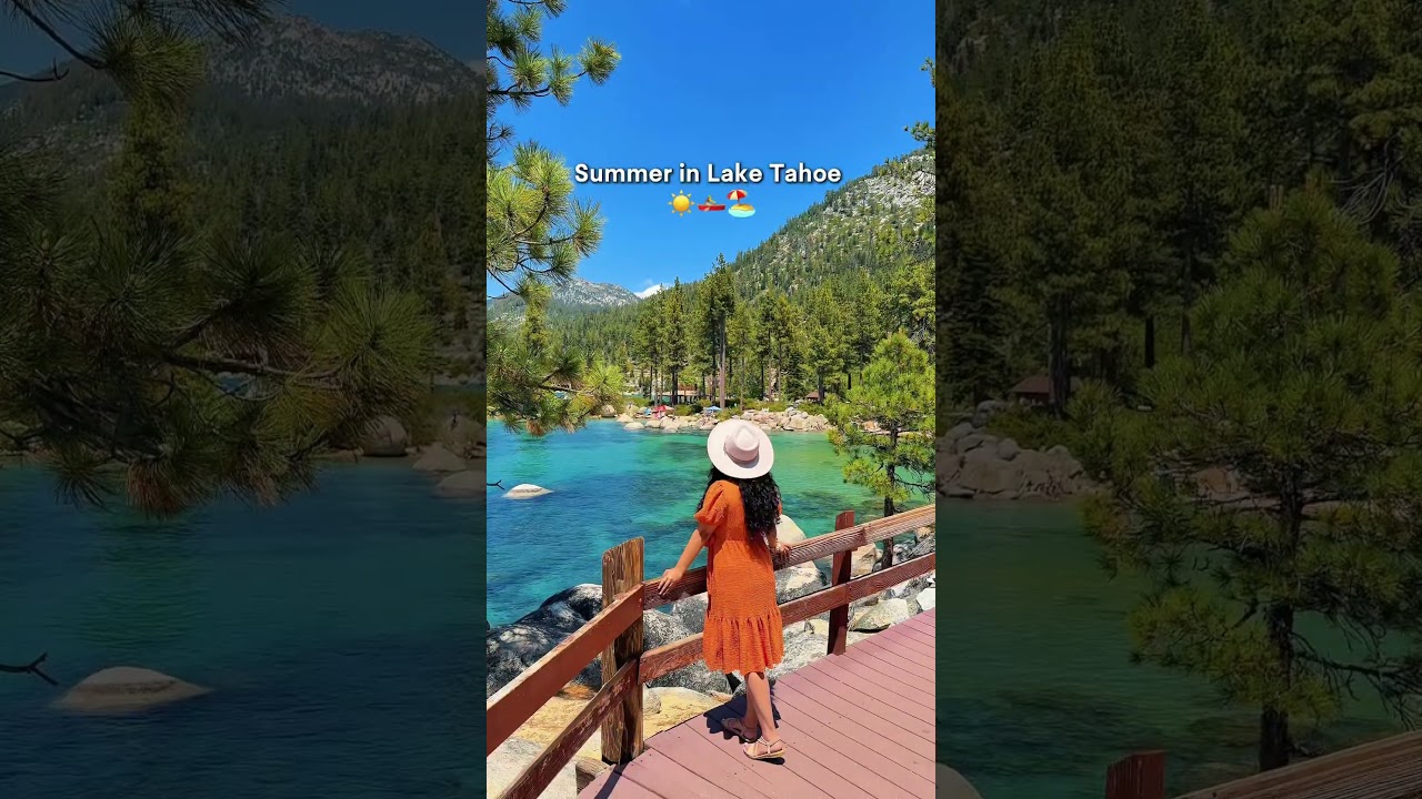 The most beautiful beach in Lake Tahoe 🏖️☀️#tahoe#keeptahoeblue#laketahoe#summers