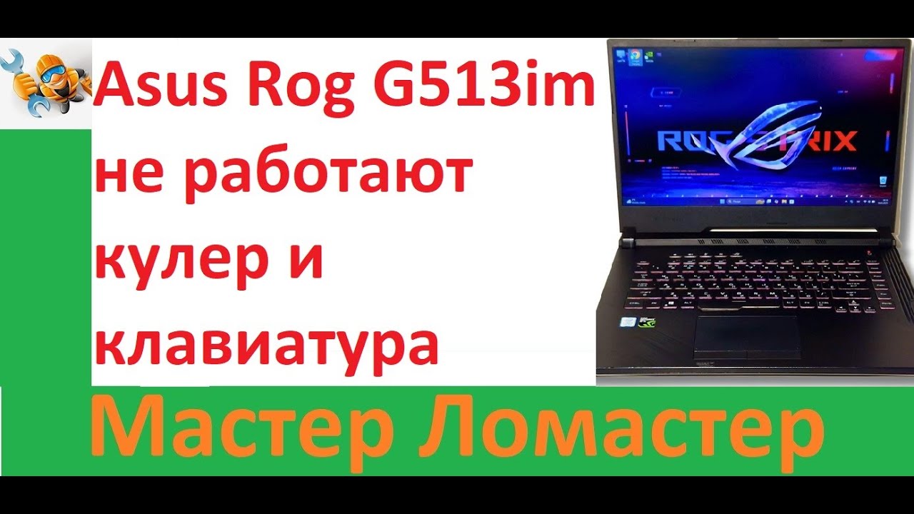 Asus Rog G513im не работают кулер и клавиатура