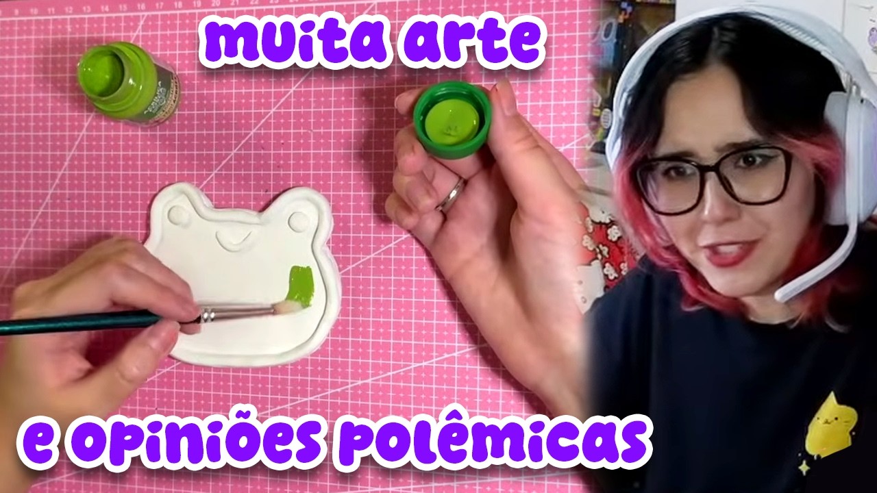 Pintando Cerâmica e Falando de Animes 🎨🐸 - tiemiau