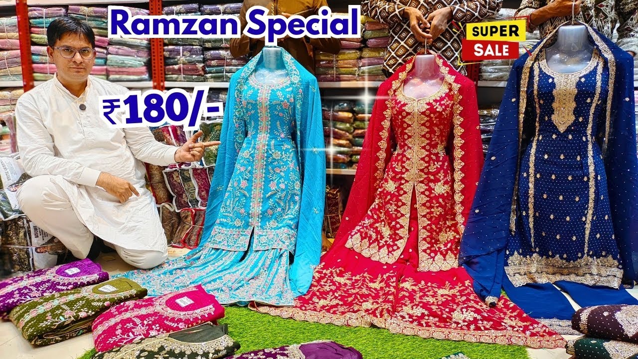 Hyderabad Wholesale Dress Materials Fancy Work Suits Pakistani Cotton Suits | GM Suits