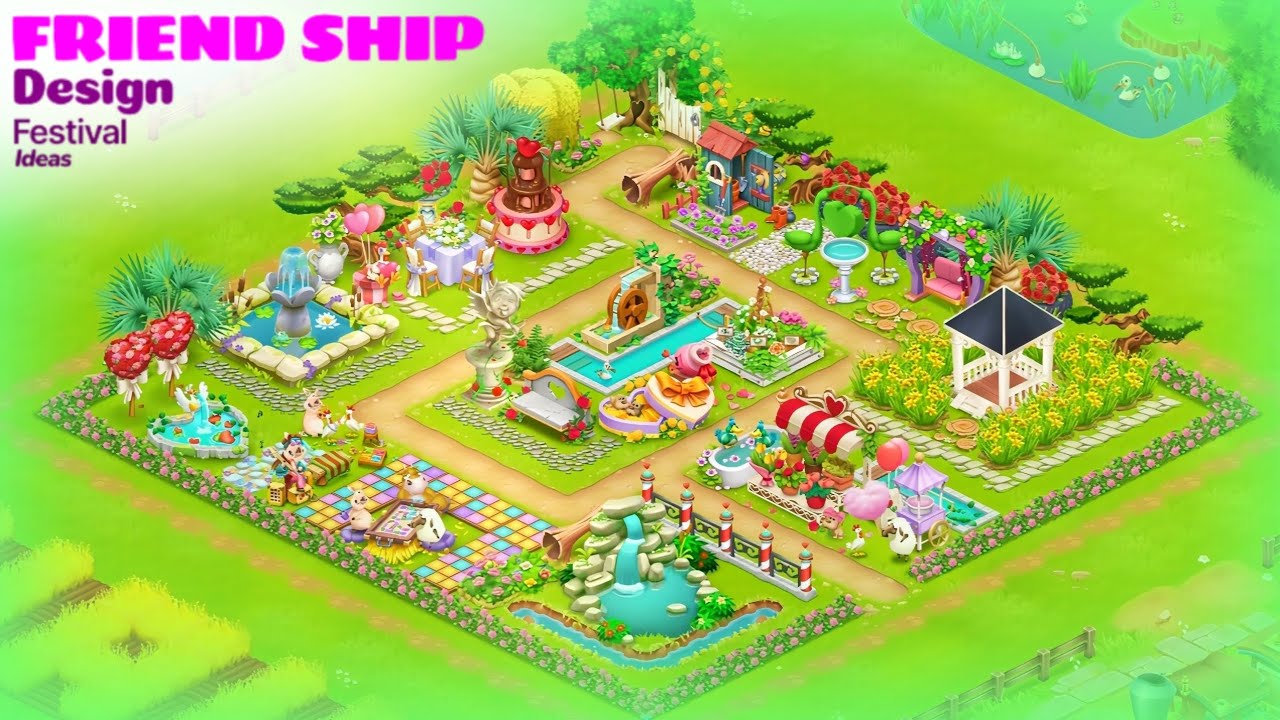 Friend Ship design Festival ideas in Hay Day #hayday 
