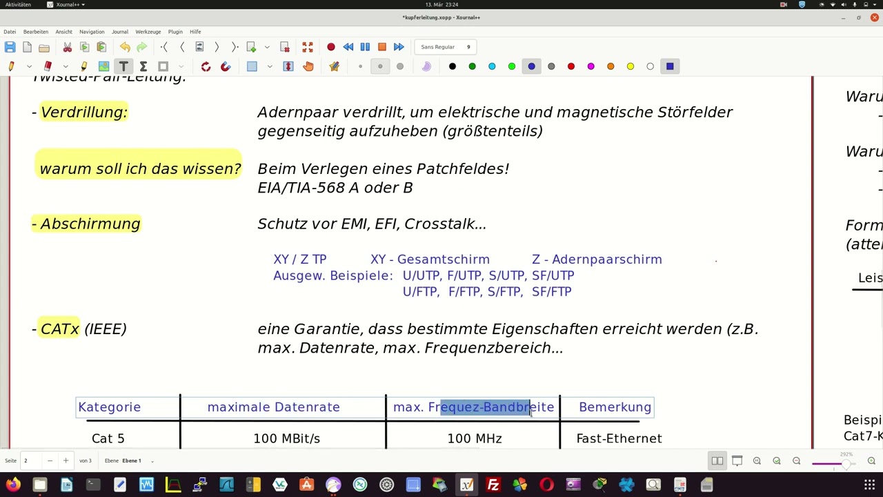 Kupferleitung: Cat (Kategorie) und Abschirmung einfach und am Beispiel von Produkten erklärt - LF 3