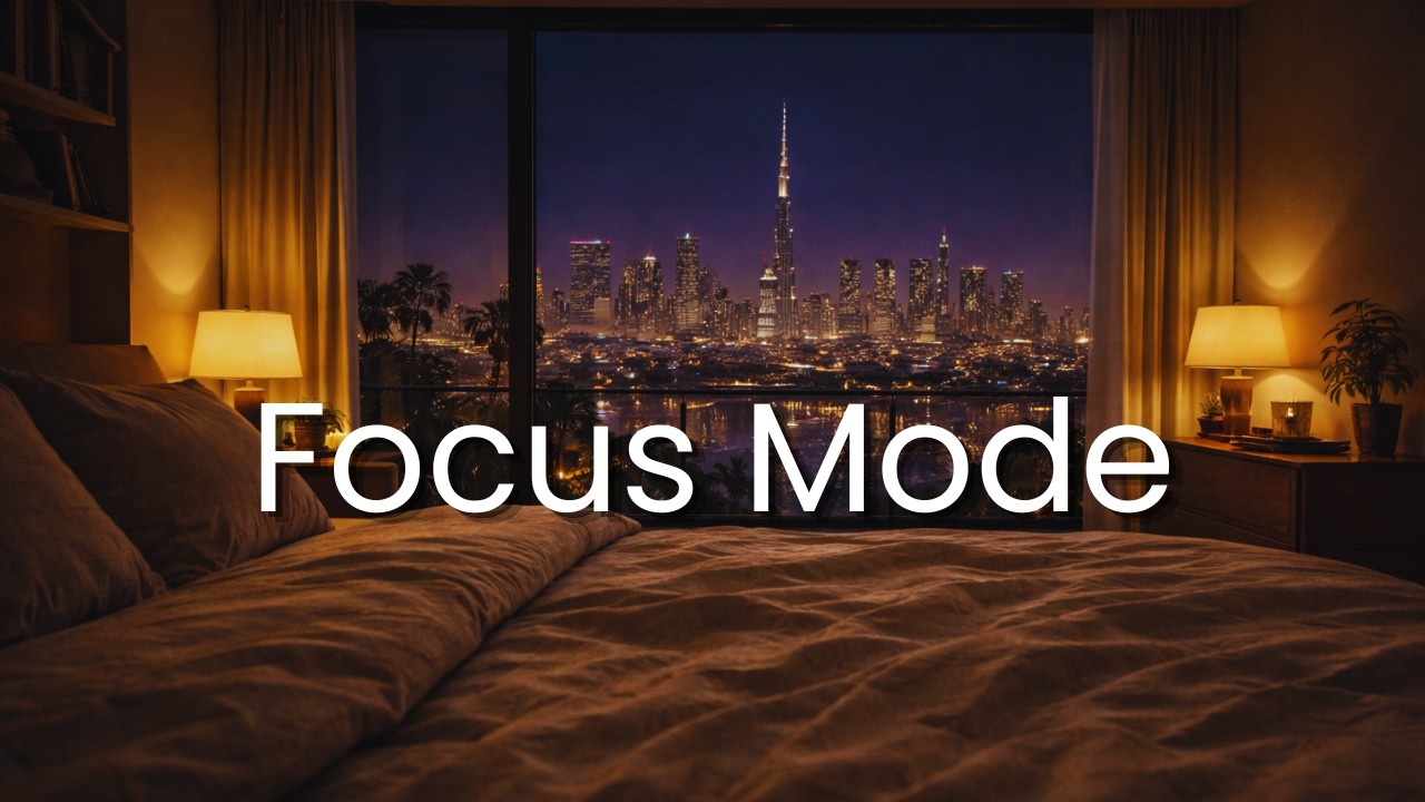 Dubai Night Skyline – Chill Focus Ambient Music