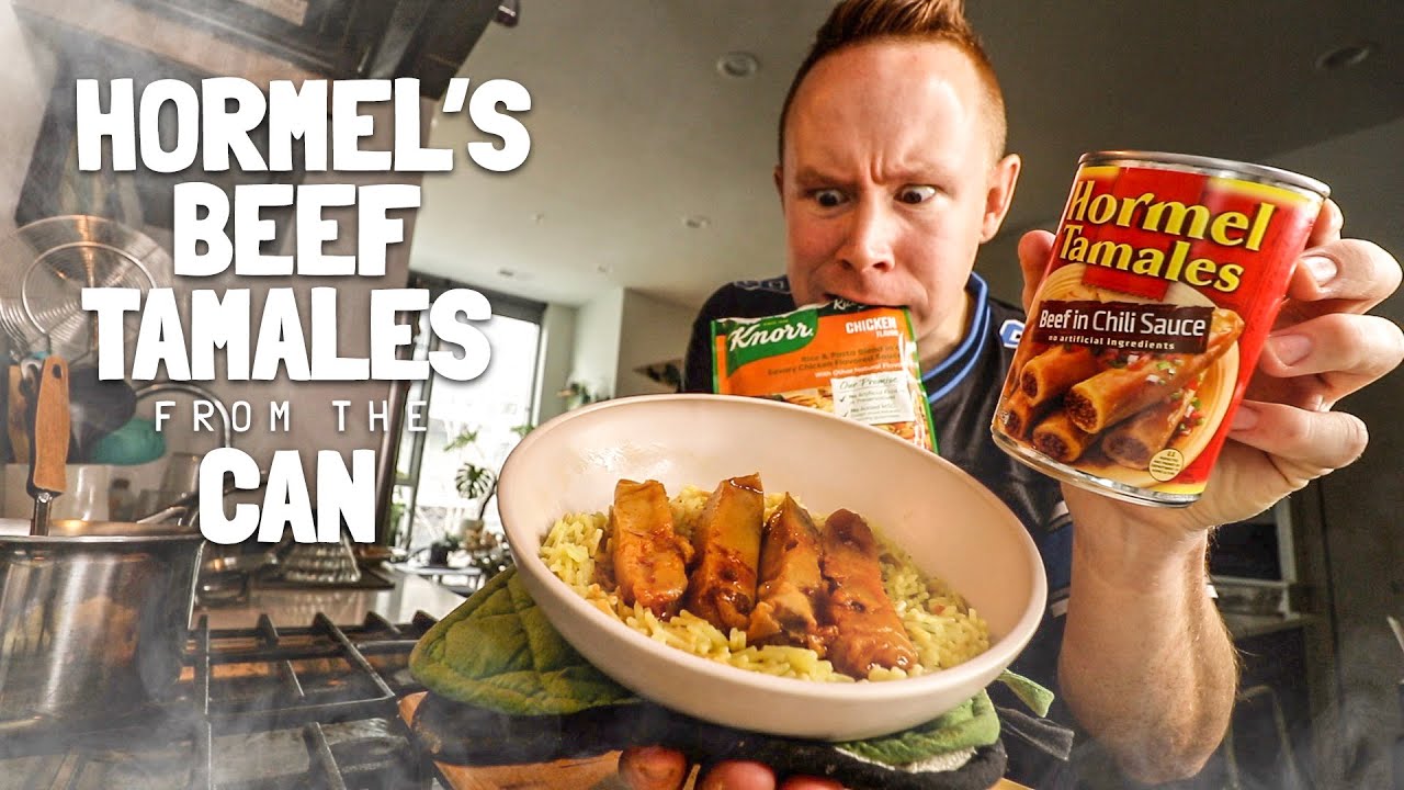 I bet you've never eaten Hormel's Beef Tamales out of a can before.
