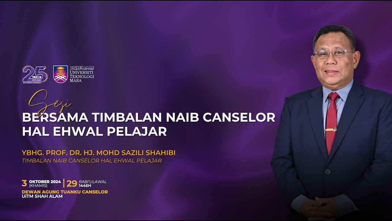 Sesi Bersama Timbalan Naib Canselor (Hal Ehwal Pelajar) | Minggu Destini Siswa Sesi Oktober 2024