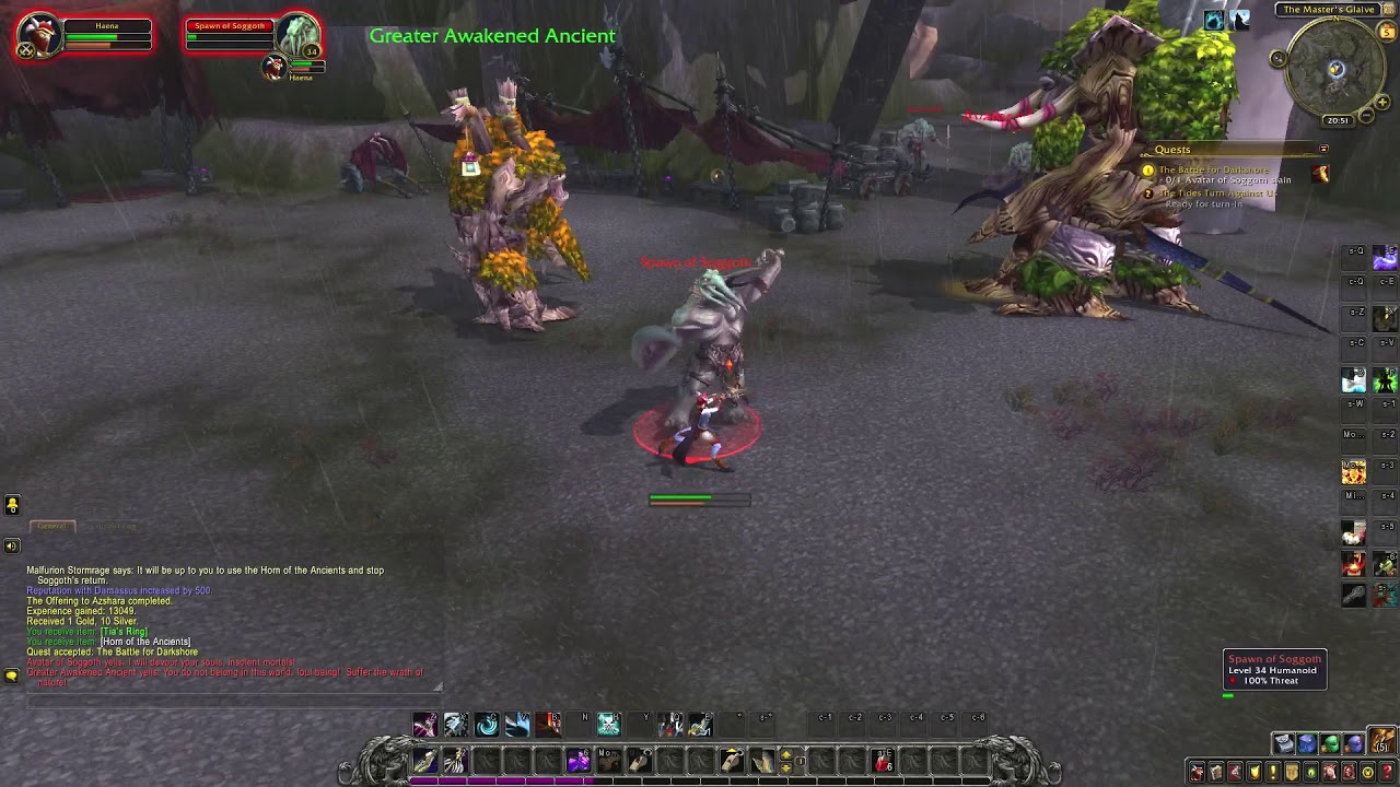How to do The Battle For Darkshore quest - World of Warcraft