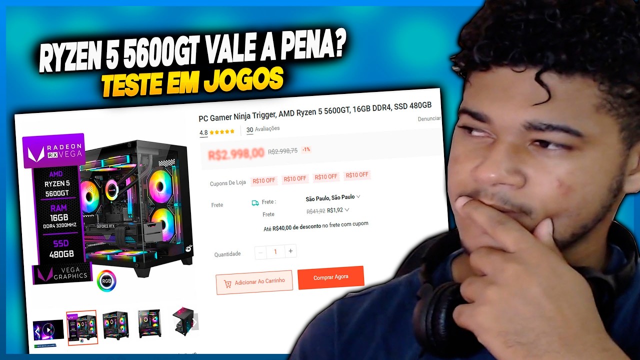 Sendo SINCERO, Esse Kit Ryzen 5600GT Vale a Pena em 2026?