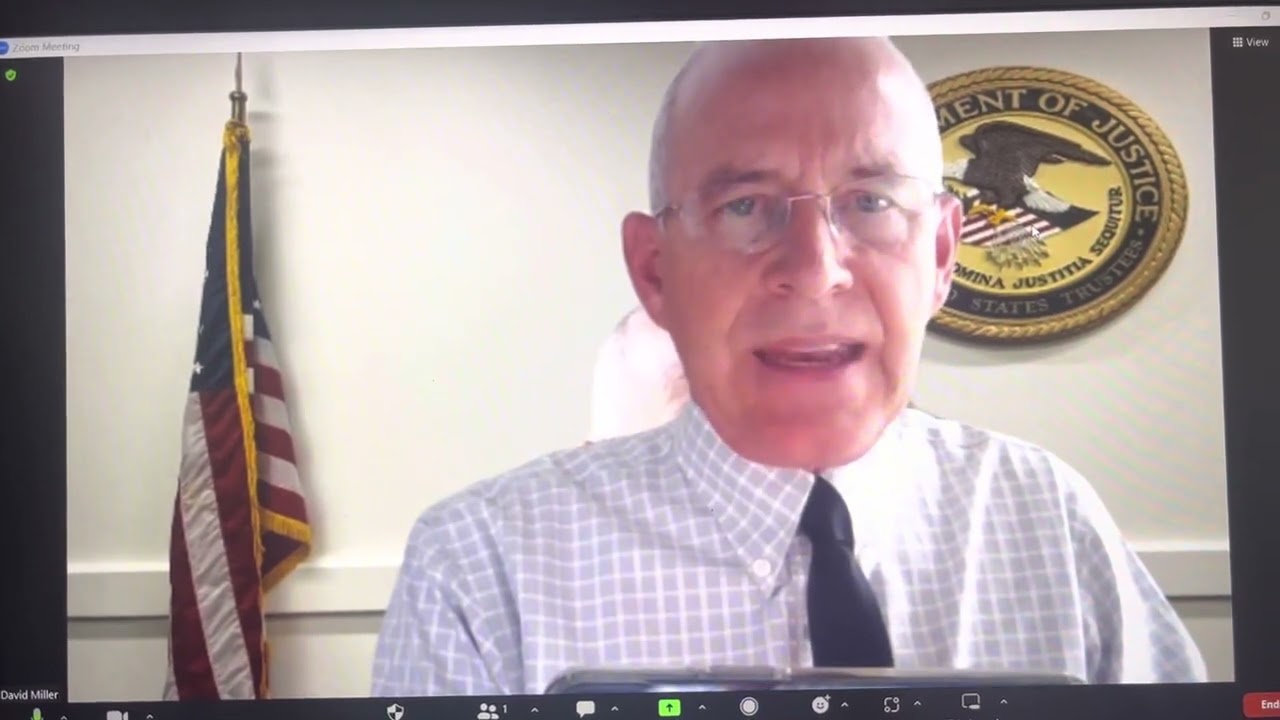 Trustee conducts Zoom 341 Creditor Meeting - Chapter 7 Bankruptcy