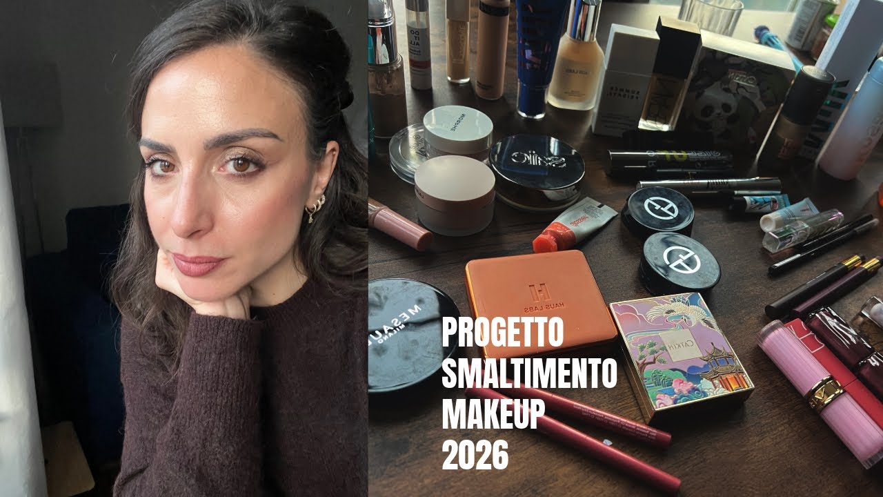 PROGETTO SMALTIMENTO MAKE-UP 2026 💪🏻 ! 100 PRODOTTI DA VOLER FINIRE IN UN ANNO!! #gennaio2026 
