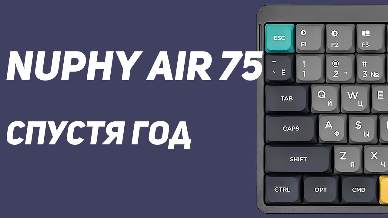 Nuphy Air 75 спустя год | Так ли хороша спустя время?!