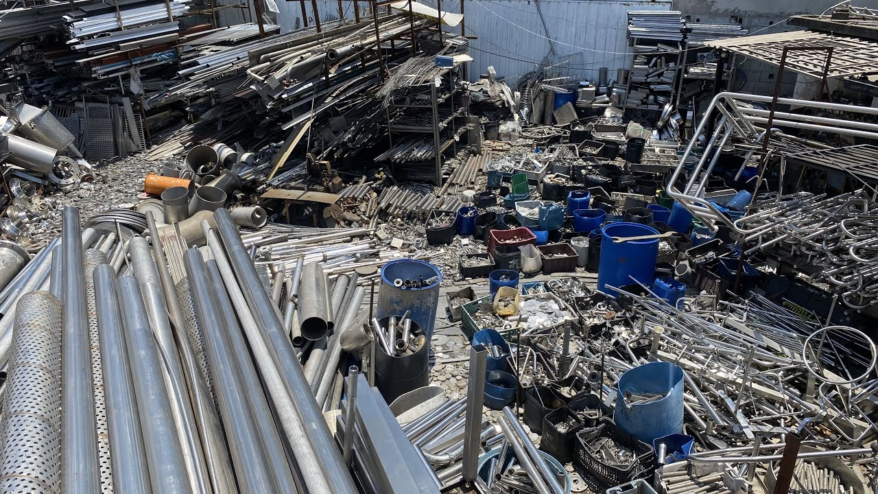 MUITA SUCATA DE INOX A VENDA tubo chapa retalhos sobras industriais USADAS